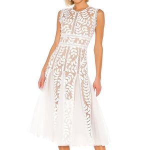 Bronx and Banco Saba Blanc Midi Dress